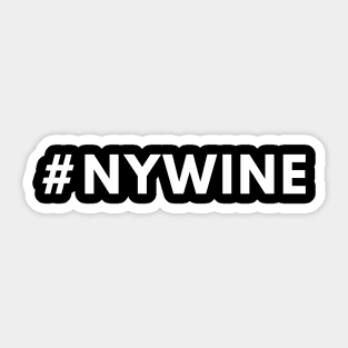 New York Wine Shirt #nywine - Hashtag Shirt Sticker